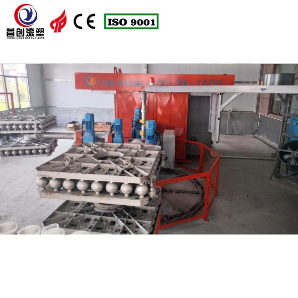 62KW Customizable Bi Axial Rotomoulding Machine For PP / PE / HDPE / LLDPE Pickleball Manufacturing