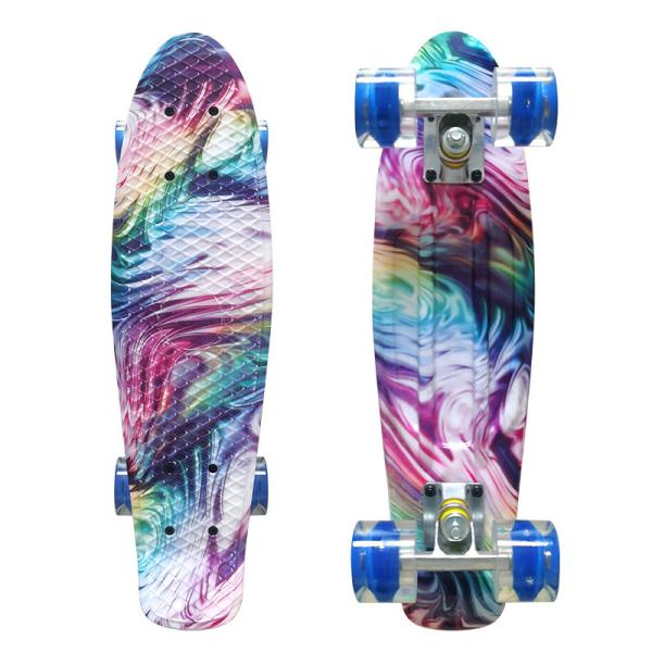 22inch Mini Cruiser Penny Board Complete Skateboards Plastic Painting Decks