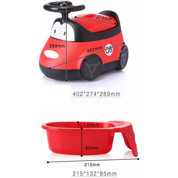 6 Months-3 Years Old Girls' Drawer Type Car Toilet Stool with Gender-Specific Urinal