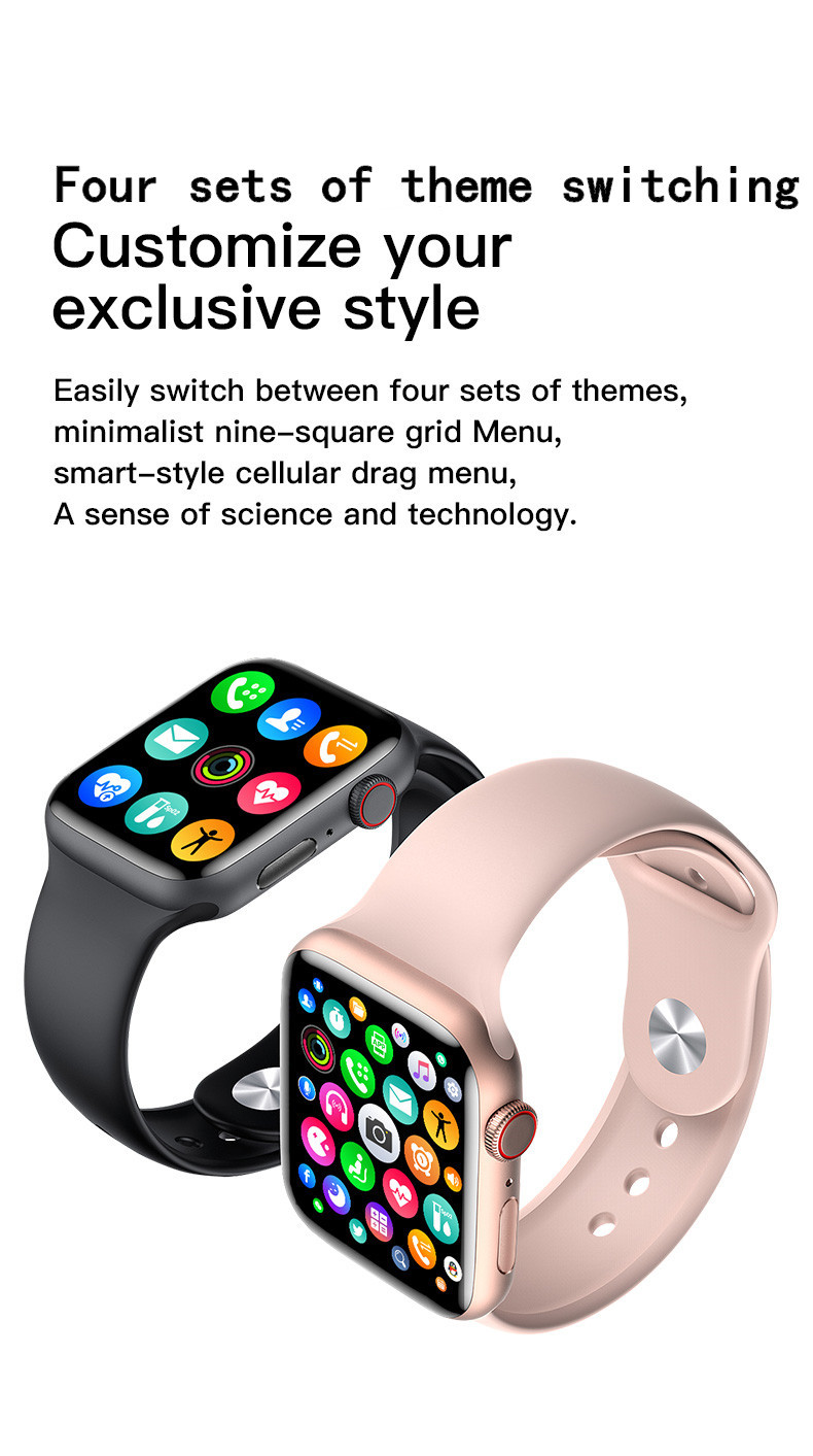 Smartwatch IWO W26+ Pro ECG обоев набора микросхем Mtk 1,75 дюймов