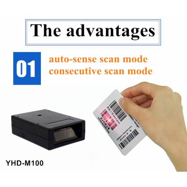 RS232 Fixed Barcode Scanner Module Kiosk Embedded Mini Barcode Reader YHD-M100L