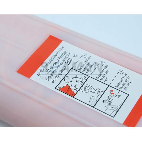Marine Lifebuoy Safety Line 30M Polypropylene Buoyanct Line Encapsulated Safety Rope