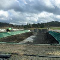 Rolos de esteira de erosão de concreto para proteção de margem de rio ou lago de peixes