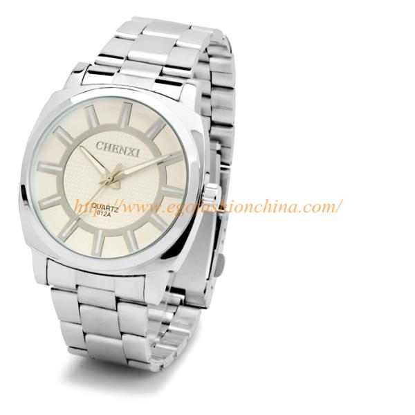 012A Stainless Steel Watches Unisex Watch Quality Steel Analog Watch Roman Numbers Watch