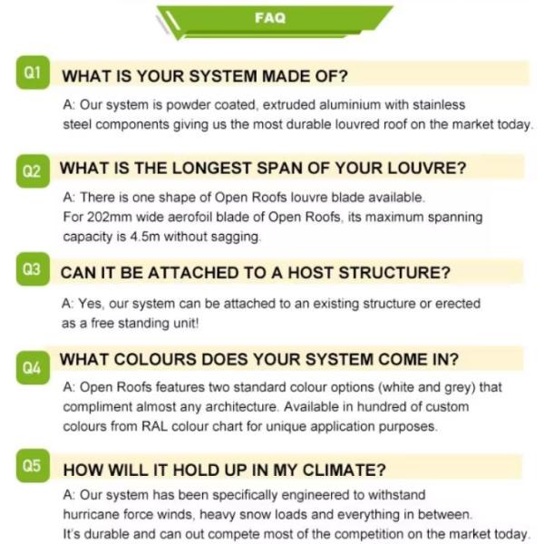 Roof Pavilion Aluminum hardtop galvanized metal High quality garden Modern luxury