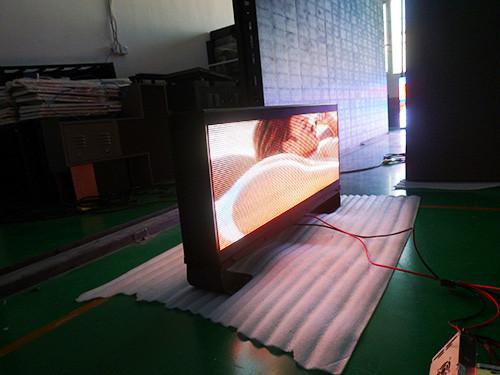 o vídeo impermeável do RGB da parte superior do táxi ip65 conduziu a exposição exterior