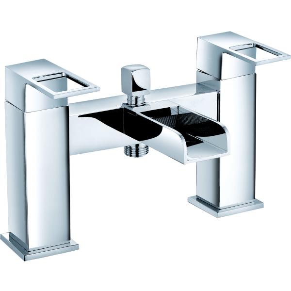 Cromo de acabado doble mango bañera bañera bañera de mezclador de grifo para la ducha de lujo T8441B