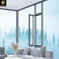 Swing a la izquierda Estética de aluminio ventanas corredizas ahorro de espacio aluminio ventana corredizas