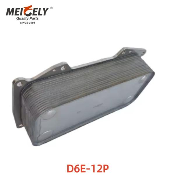 High-Quality Excavator Spare Parts  Engine Oil Cooler D6E-12P 04254427 For Cover Core Assy