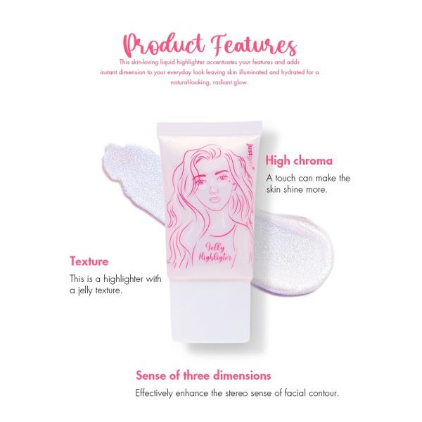 Customization Lightweight Glitter Makeup Highlighter Liquid 17g