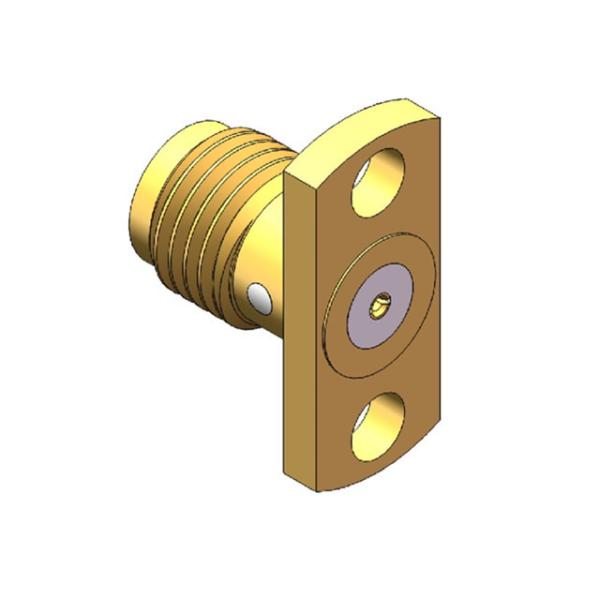 女性4ホール50Ω阻力フレンズマウント SMA RFコネクタ/RFコアシアルコネクタ