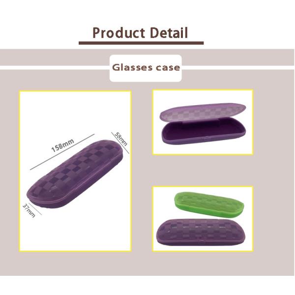 Green Purple Glasses Packing Plastic Spectacle Case