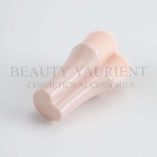 Love Heart Plastic Handle Small Kabuki Makeup Brush Without Ferrule 43g