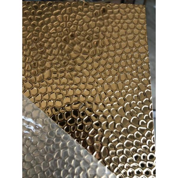 Honeycomb Stamped Gold Silver Mirror 304 Stainless Steel Sheet for Decorative Wall and Ceiling