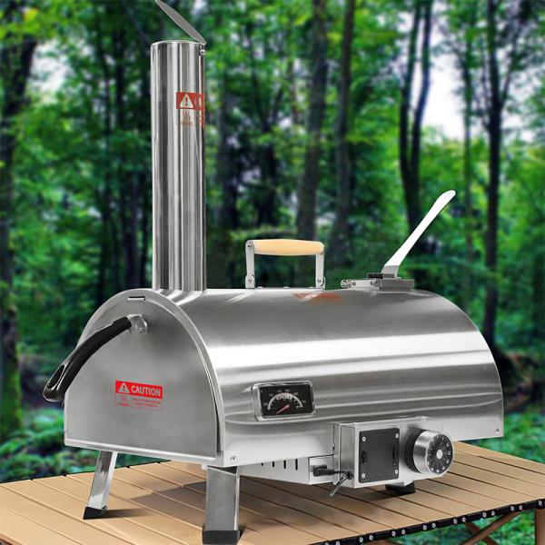 12 дюймовая автоматическая вращающаяся пиццерия на открытом воздухе портативная пиццерия на дереве
