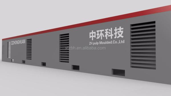 Pulp Molding Egg Box Forming Machine 100KW Waste Paper Recycling