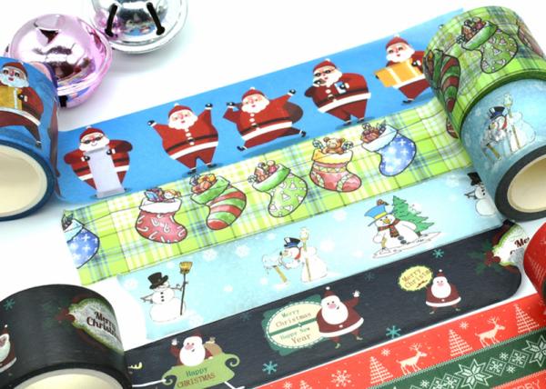 Colorful 10m Christmas Craft Skinny Washi Tape