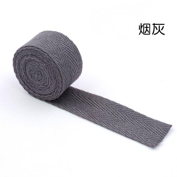 20mm*50y Herringbone Woven Cotton Ribbon For Garment Accessories Webbing