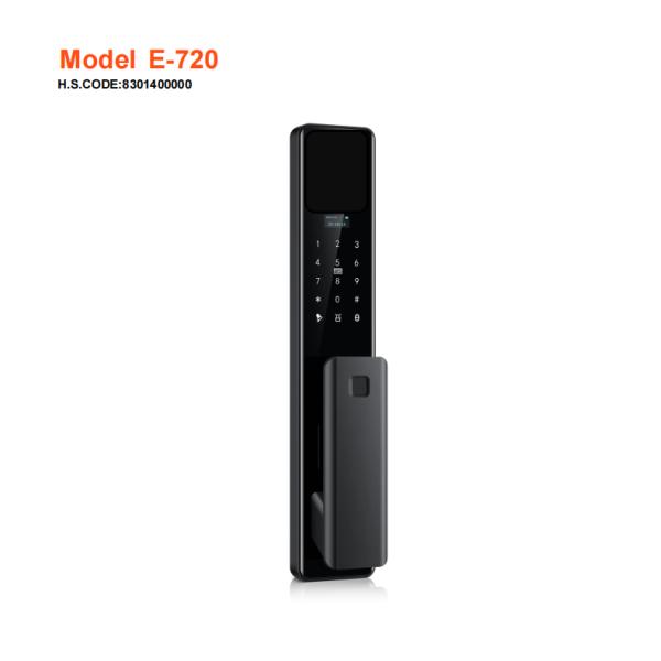 ELA E-720 Automatic Fingerprint Home Security Face Recognition Intelligent Lock Visual Door Viewer Electronic Lock