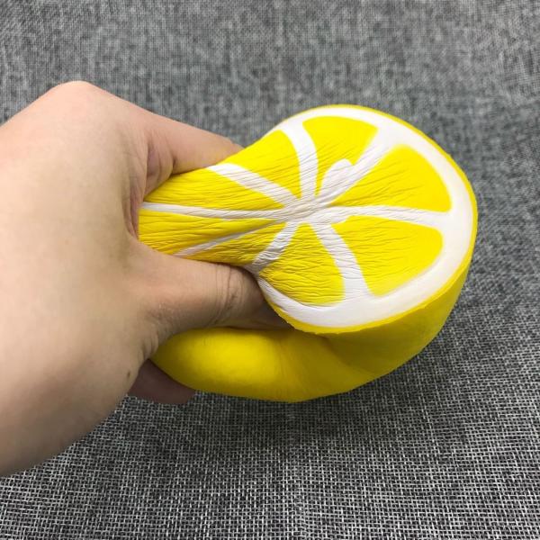 PU Fruit Shape Slow Rising Toy Fruit Jumbo Squishies Toy Scented Kit Fruit Apple Banana Lemon Orange Peach Jumbo