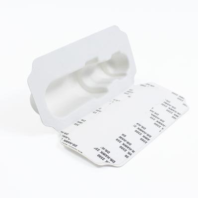 Biodegradable Luxury Cosmetics Paper Molded Pulp Tray Packaging Box With Glue Lid