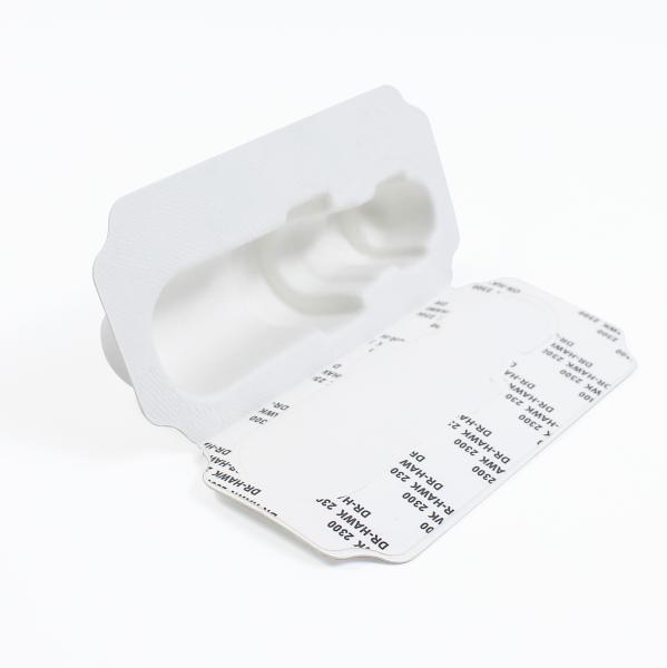 Biodegradable Luxury Cosmetics Paper Molded Pulp Tray Packaging Box With Glue Lid