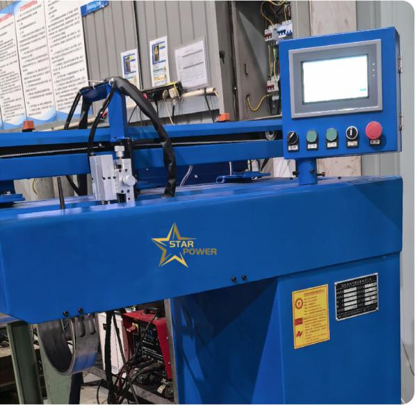 Máquina de soldadura de costura de alta precisión de material de acero al carbono industrial de alta eficiencia