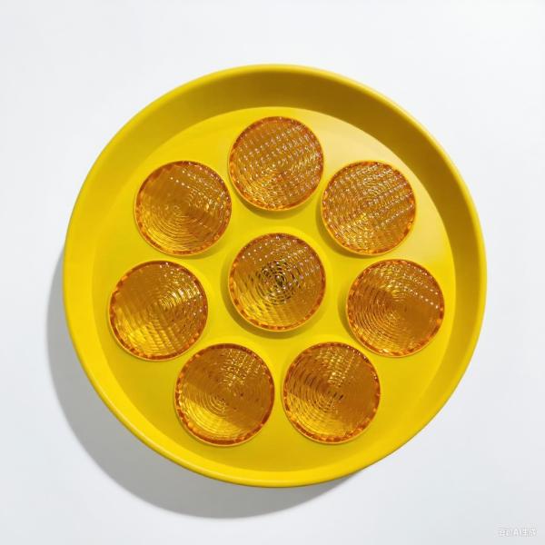 20 years' Yellow Red LED Blinkers Solar Traffic Lamp Barricade Light TRAFFIC Highway Safety