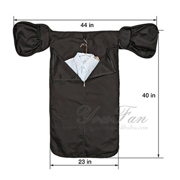 Black Convertible Travel Duffel Bags , Mens Suit Garment Travel Bag