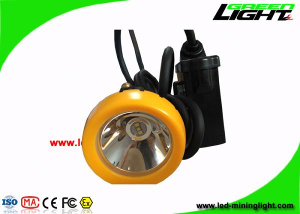 Rechargeable Waterproof LED Headlamp 10000 Lux With Orange / Black Color