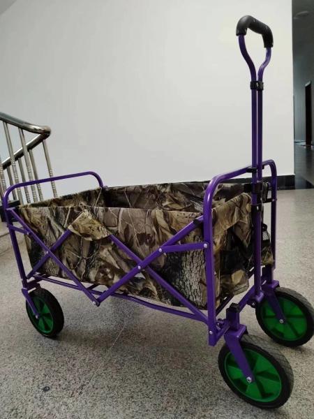 All Steel Frame Outdoor Camping Grocery Picnic Foldable Trailer