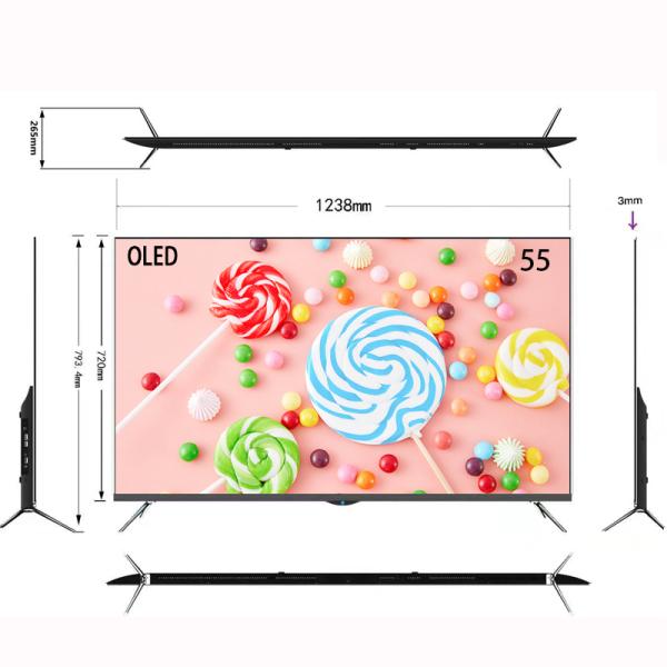 OEM sin marco 2K 4K Ultra HD FHD LED OLED Android Smart TV 43 50 55 65 75 85 pulgadas Smart TV con Wifi