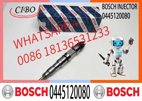 Injetor Diesel 0445120080 Novo Injetor Diesel Common Rail Injetor de combustível 0445120080 para Dx225 Excavator Motor Diesel