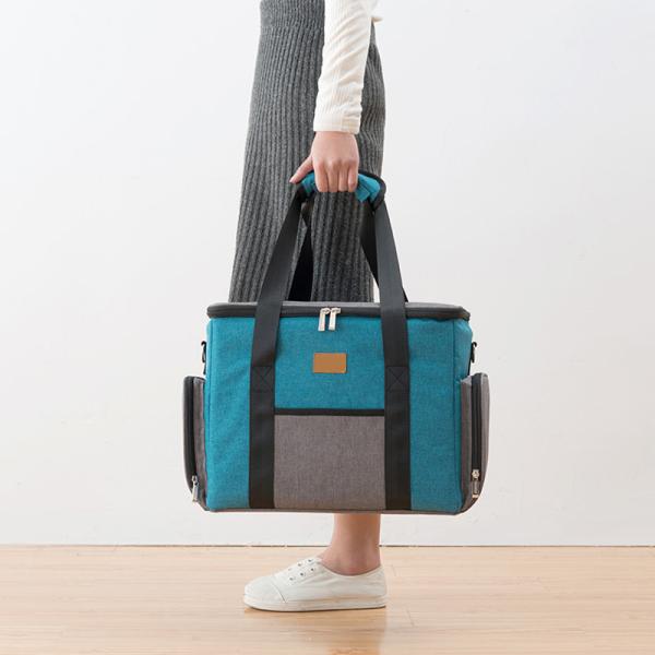 Wholesale OEM Fabric Custom Portable Reusable Oxford Tote Lunch Bag