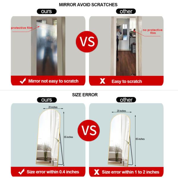 Minimalist Framed Mirror for Simple and Clean Design Aesthetics