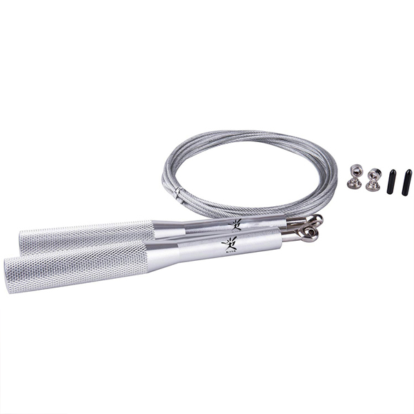 PVC Coated Steel Wire Durable Jump Ropes With Anti Slip Aluminum Handles