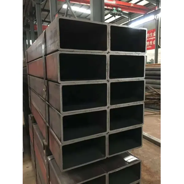 ASTM A-500 Steel Square Tube 100 X 50 X T3.0mm with Black Surface Treatment for Construction and Machinery