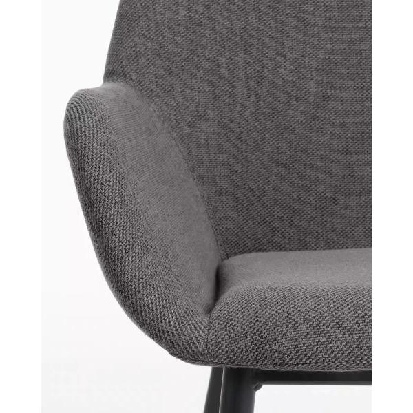 Modern Arm Dining Chairs New Design Copenhagen fabric Chairs  Metal Leg Dinning Chair
