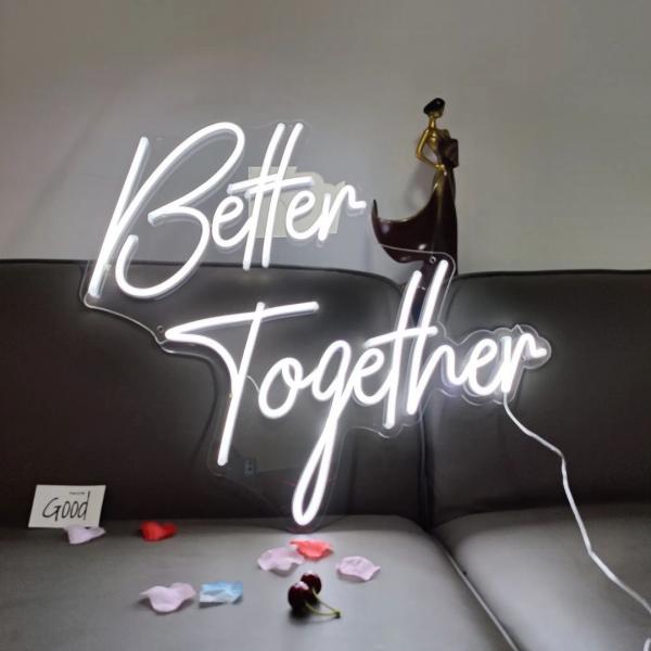 Outdoor Marquee Light Up Letters Neon Sign for Custom Wedding Decoration Will You Marry Me