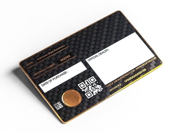Tamanho do cartão de crédito Aço Latão Metal Cartão Preto Gravação a Laser Logo Impressão Serigrafia
