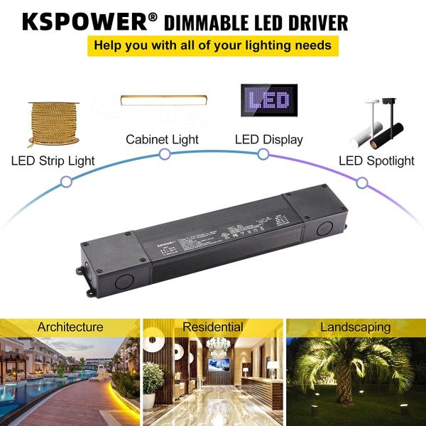 12V DC Low Voltage Power Supply 60W 240W Waterproof IP67 100V AC For Pendants And Linears