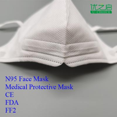 Ear Hong / Belt Anti Virus Mask 0.5 - 10 Microns Fiber Diameter Oil Absorption