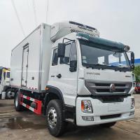 Sinotruk HOWO Refrigerator Freezer Truck , Refrigerated Cold Room Van With Thermo King