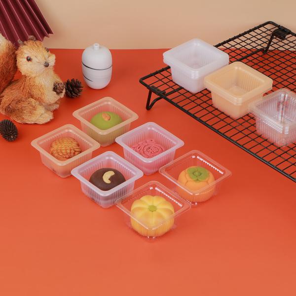 Disposable PET Patry Mooncake Plastic Tray Food Grade