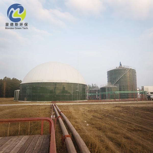 RAL5013 Cobalt Blue Glass Fused Bolted Steel Tanks For Water Treatment Plants