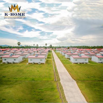 Construção rápida do acampamento pré-fabricado portátil modular da acomodação da casa do refugiado