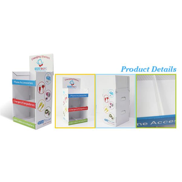 Recycled Cardboard Shopping Bags With Handle , Kraft / Coating Paper
