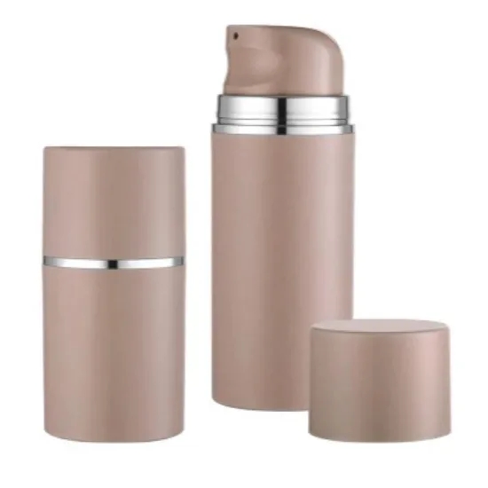 JL-AB111B 50ml 100ml PP Airless Pump Container Bottle With Snap On Pump
