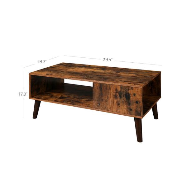 Rustic Wood Coffee Table, Living Room Coffee Table, Cocktail Table, Small Coffee Table, ULCT09BX