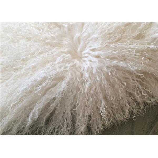 Long Hair Sheepskin Real curly Sheep fur pillow Mongolian lambswool Cushion